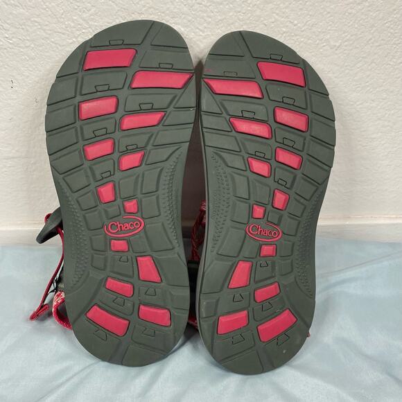Chaco J180014: ZX1 Big kids Ecotread Rend Pink Sandal Rend Pink Size 5 - Picture 6 of 7